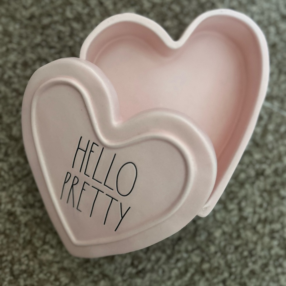 Rae Dunn Pink Heart Jewelry Box